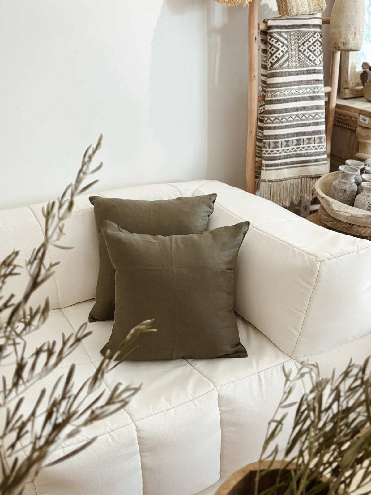 Vintage Cushions and pouffes