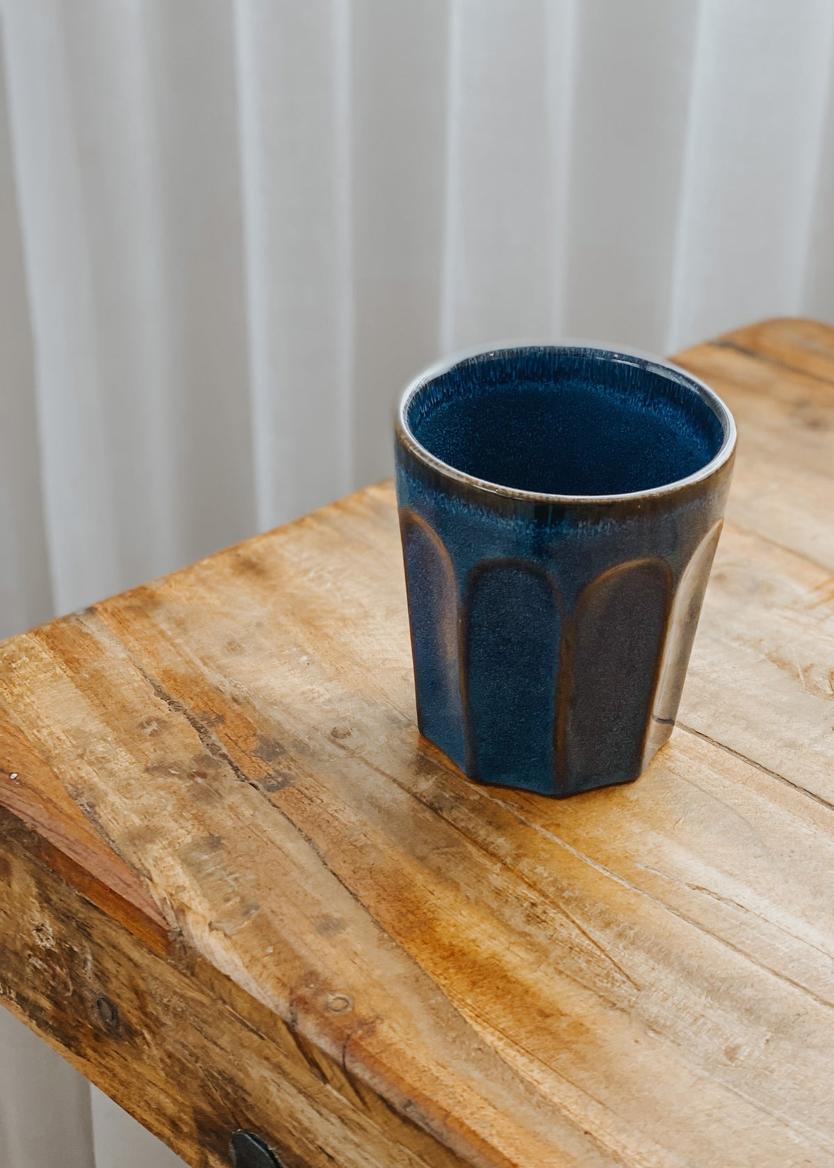 Ritual Ceramic Latte Cup - Navy - Product Image