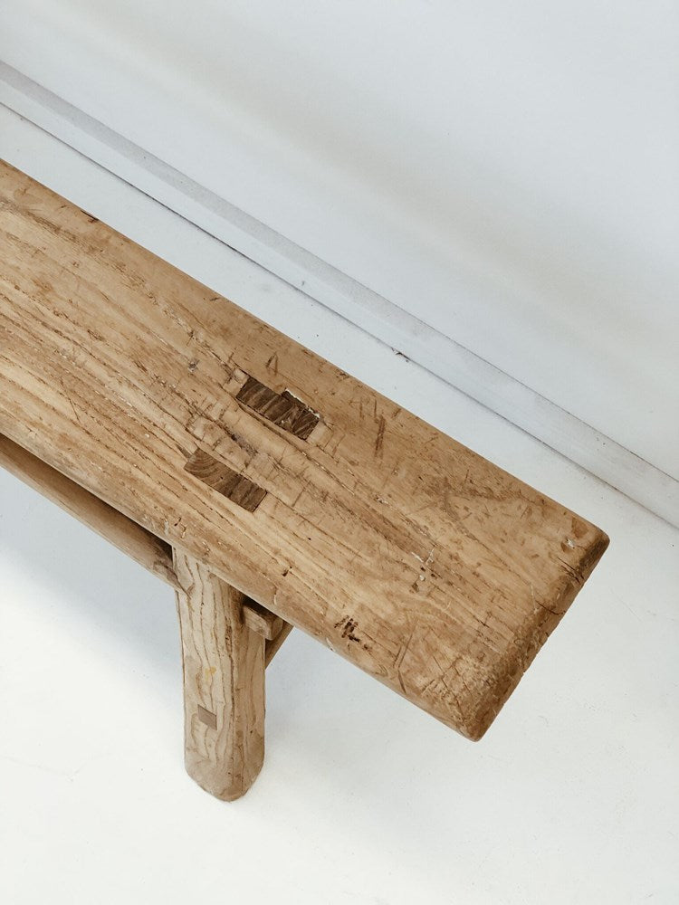 Lulu | Skinny Elm Bench - Barefoot Gypsy Homewares