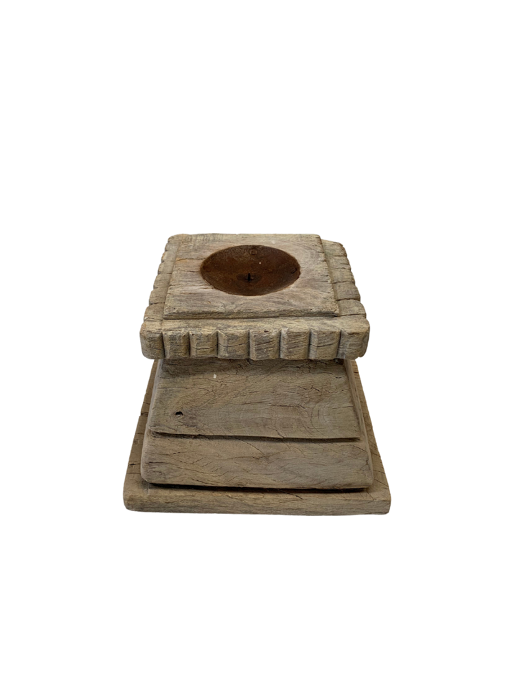 Vintage Indian Candle Base - 03 - Barefoot Gypsy Homewares