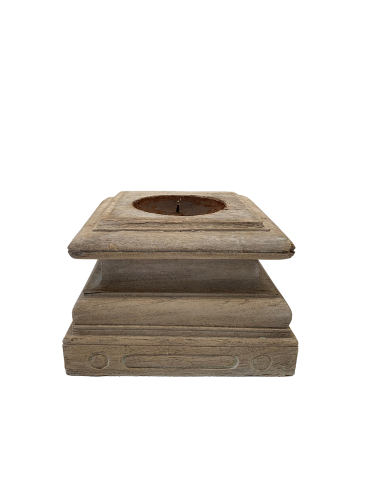 Vintage Indian Candle Base - 04 - Barefoot Gypsy Homewares