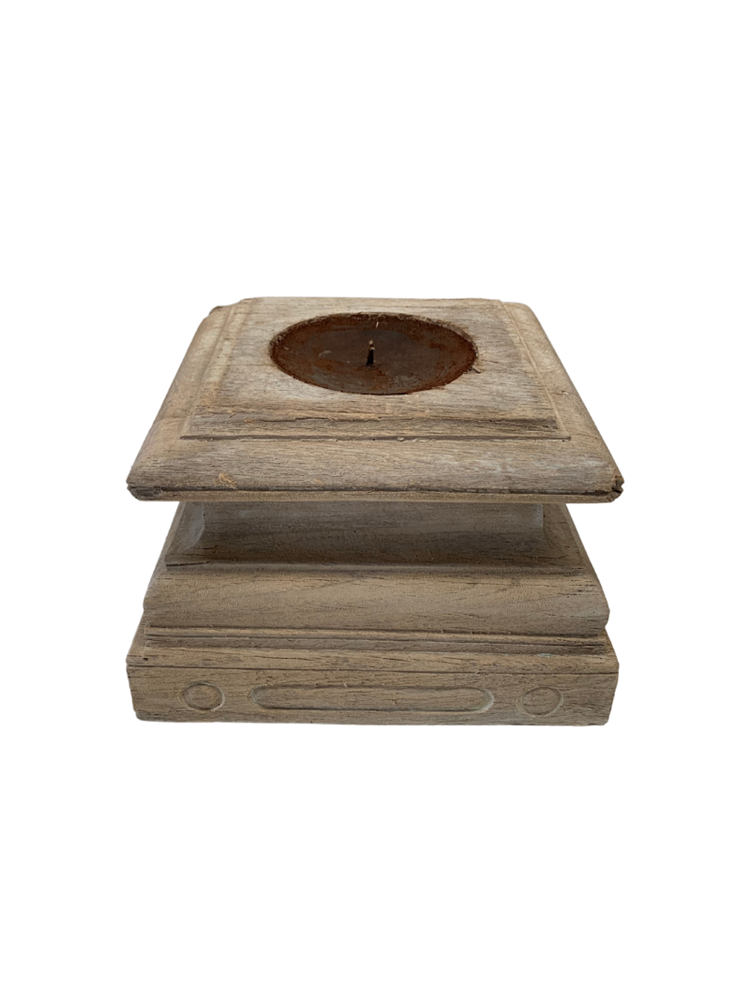 Vintage Indian Candle Base - 04 - Barefoot Gypsy Homewares