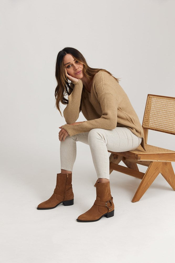 Lola Boot - Tan - Barefoot Gypsy Homewares