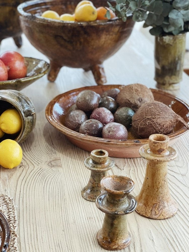 Tamegroute Candle Holder Medium | Yellow - Barefoot Gypsy Homewares