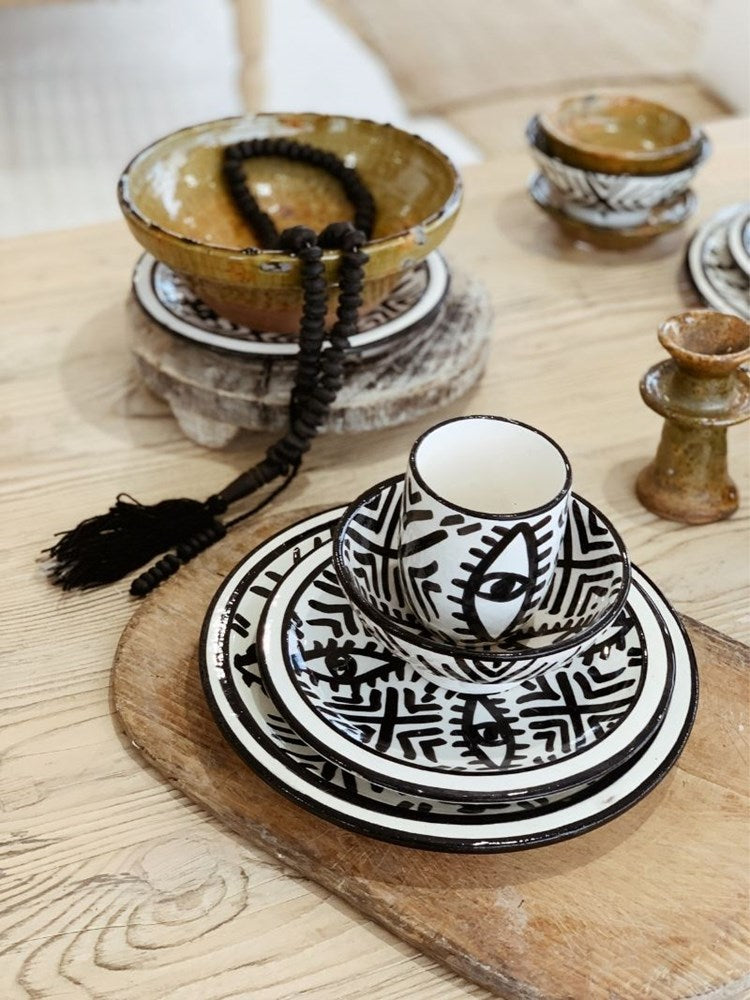 Fez Small Plate | Black - Barefoot Gypsy Homewares