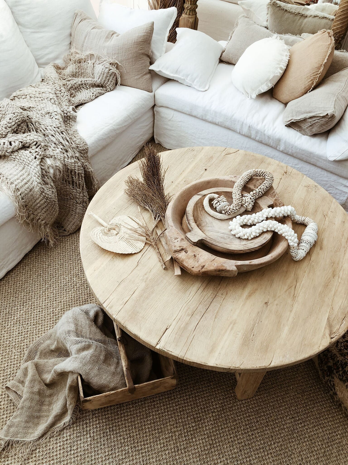 Narul | Elm Coffee Table - Barefoot Gypsy Homewares
